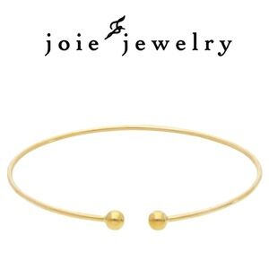 JOIE JEWELRY Chic 14 Karat Yellow GoldFine Ball Bangle